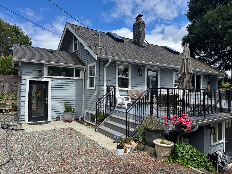 South facing Porch and side entrance