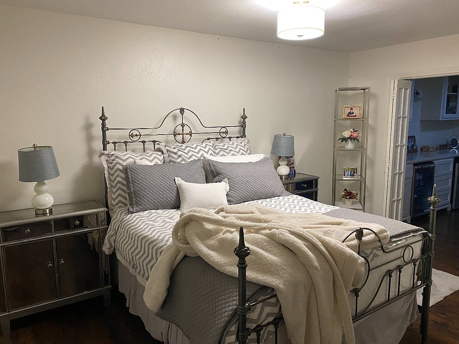 Upstairs Bedroom has a connected kitchenette 