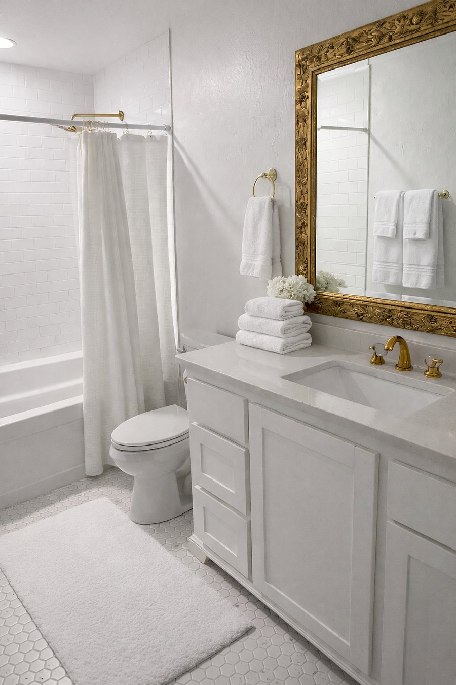 Upstairs bathroom. 