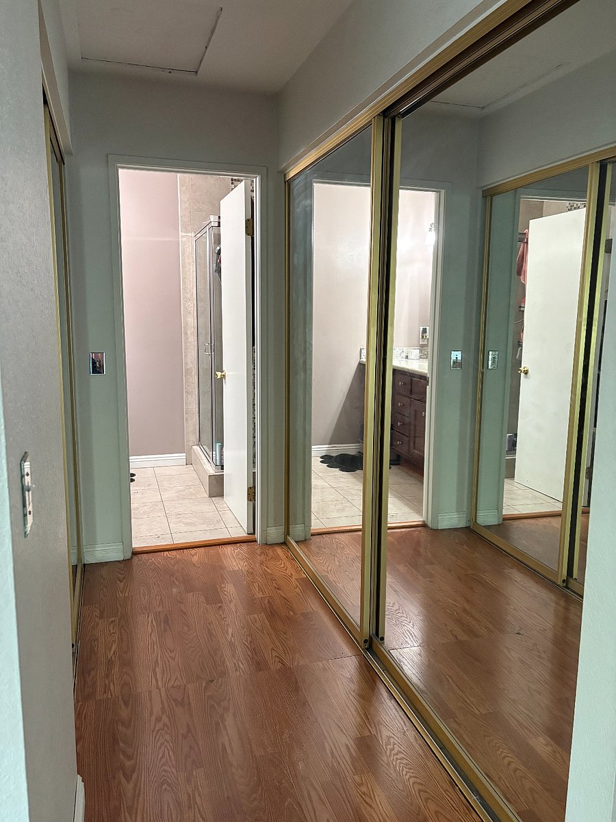 Primary bedroom closets
