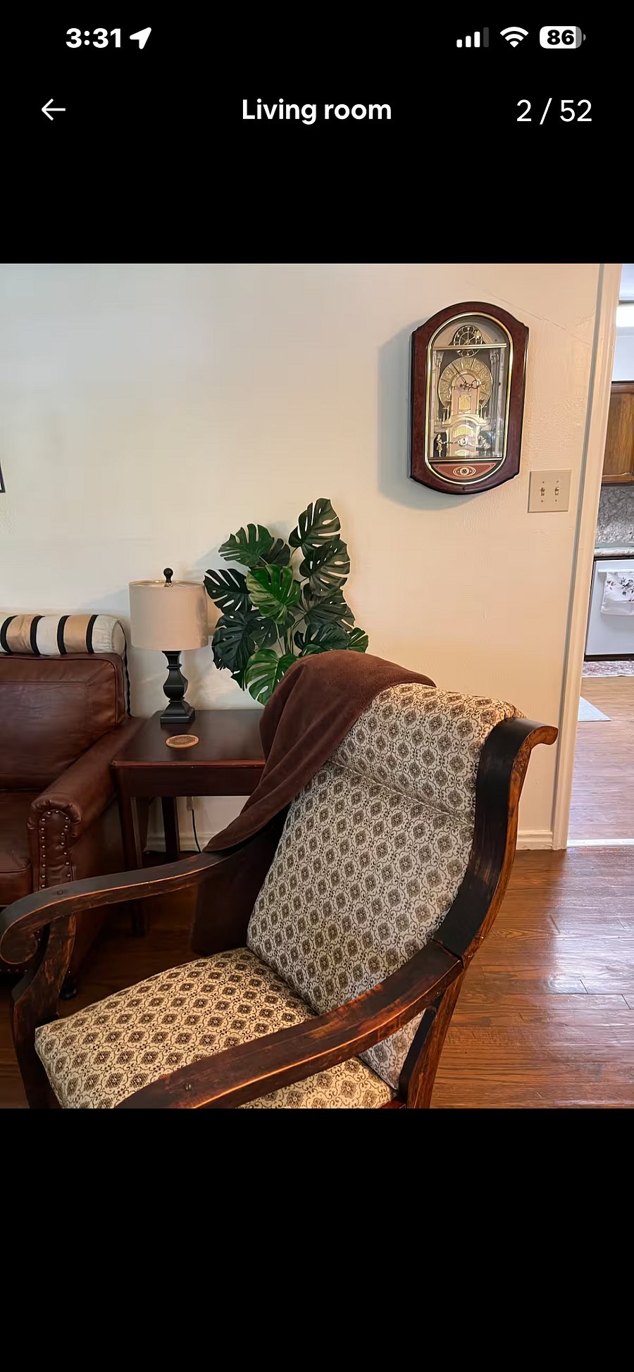 Rocking chair Hardwood floors throughout home