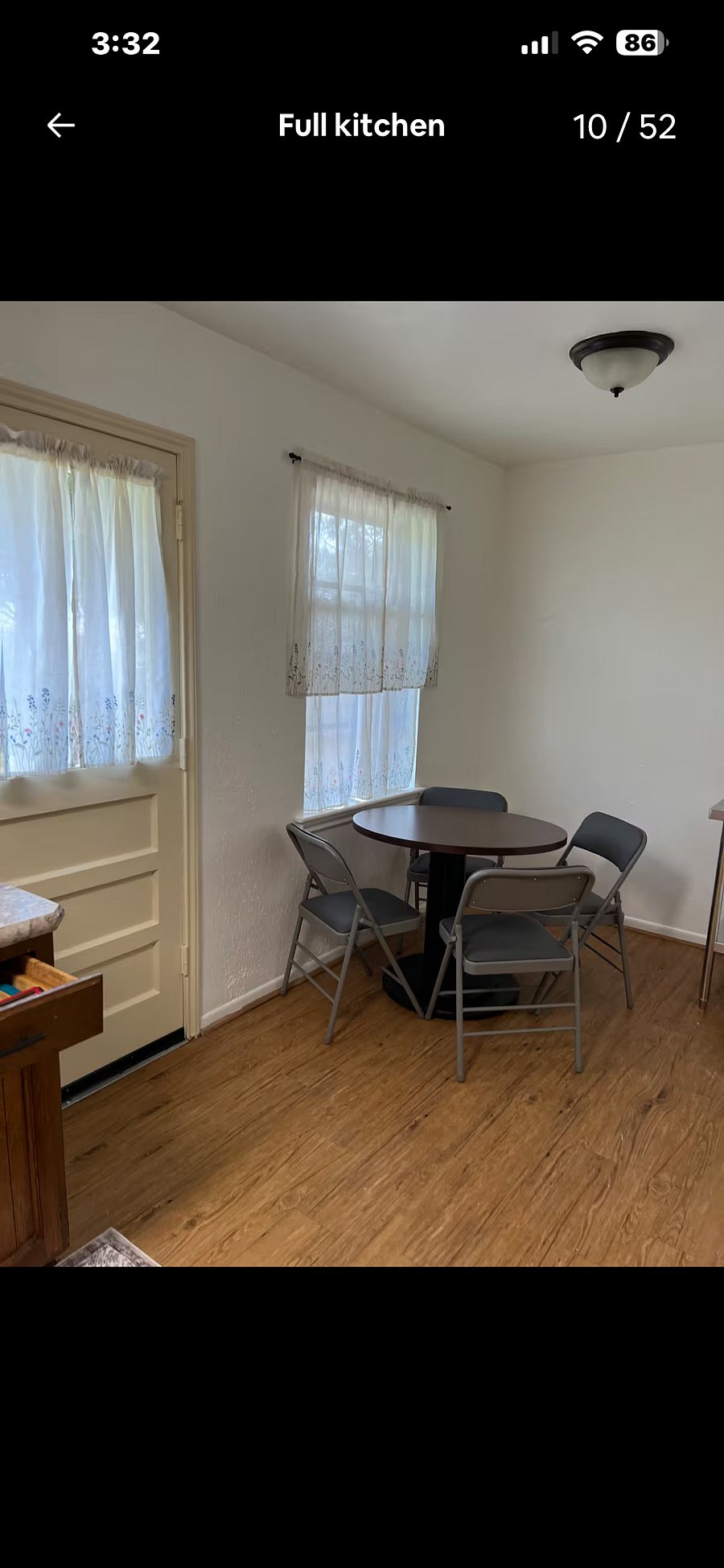 Extra table in kitchen for breakfast nook, game table or office/desk space
