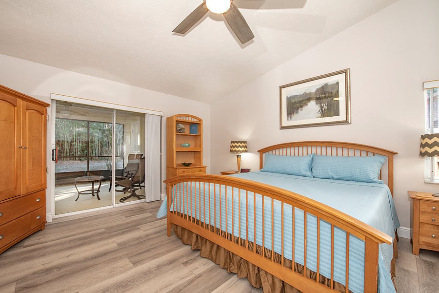 Large master with king bed.