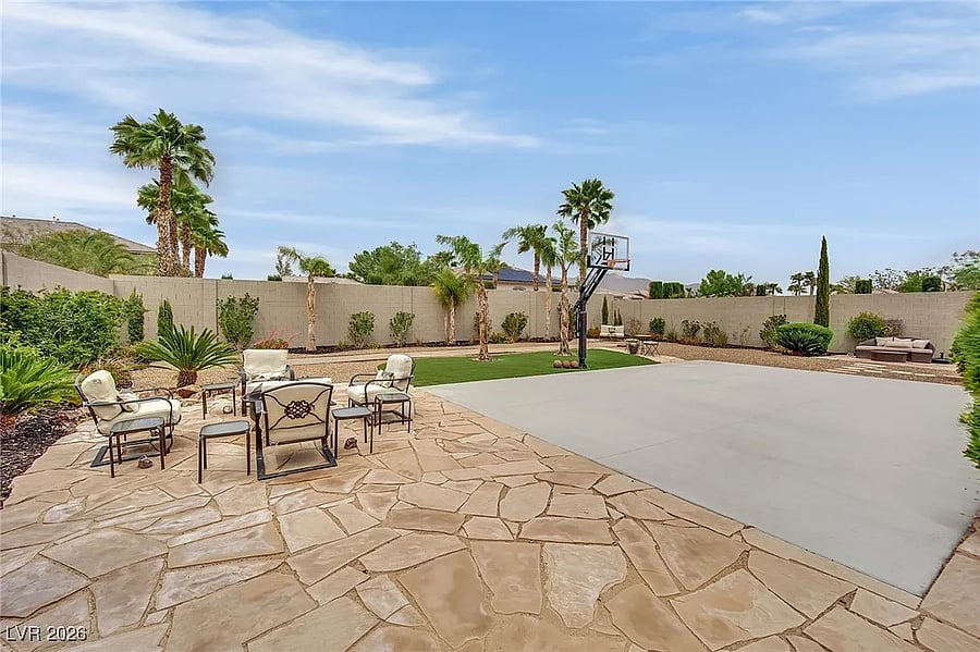 Basketball Court / Bocce Court & Seating Area