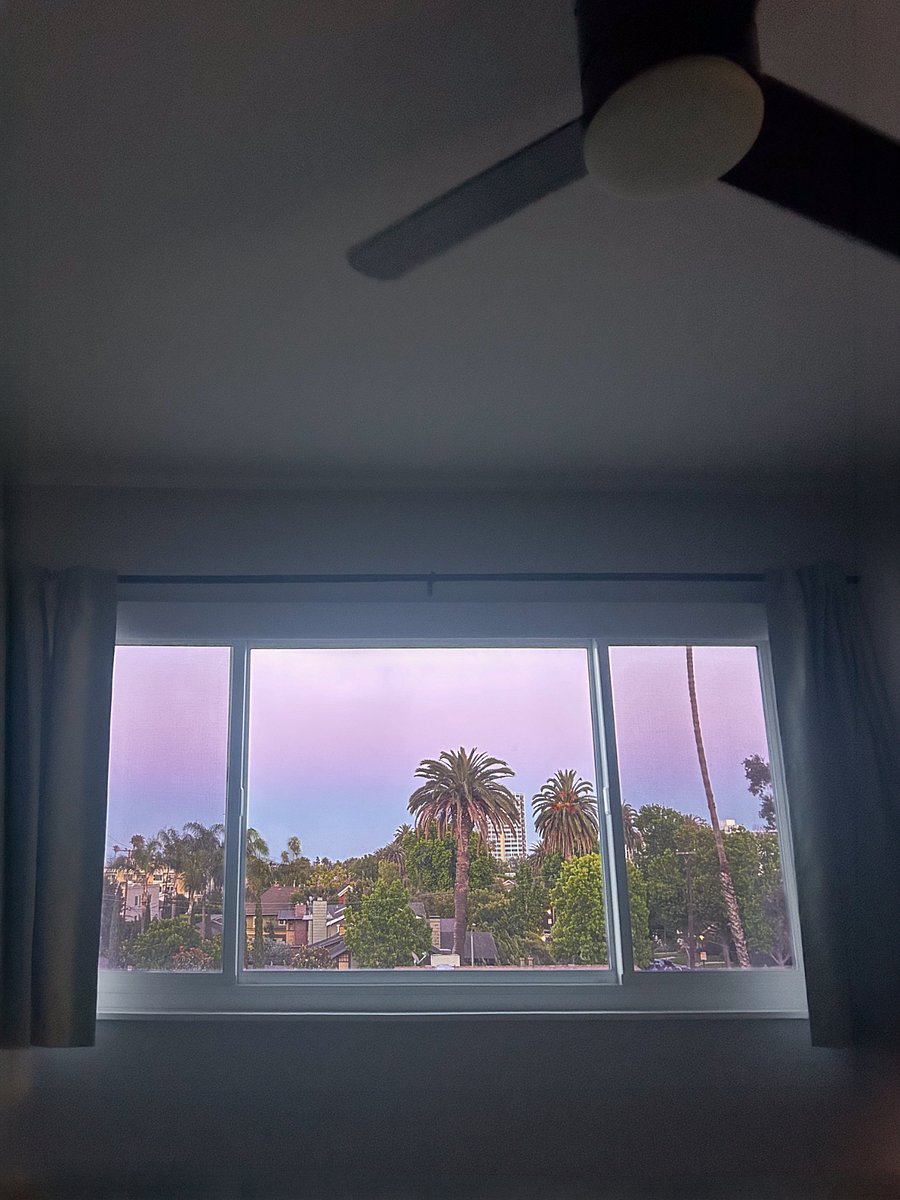Primary bedroom window includes pull-down shade used for projecting movies at night (Roku included)