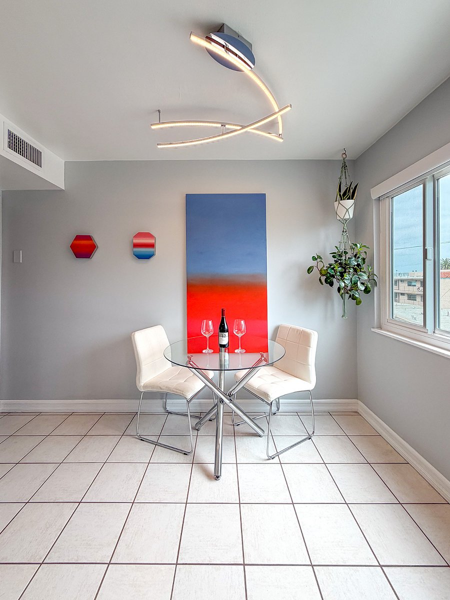 Kitchen nook with view