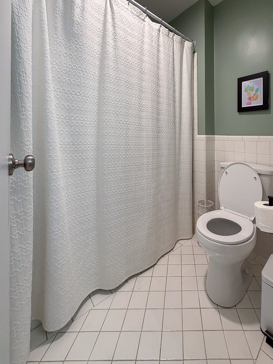 Guest bathroom with bathtub