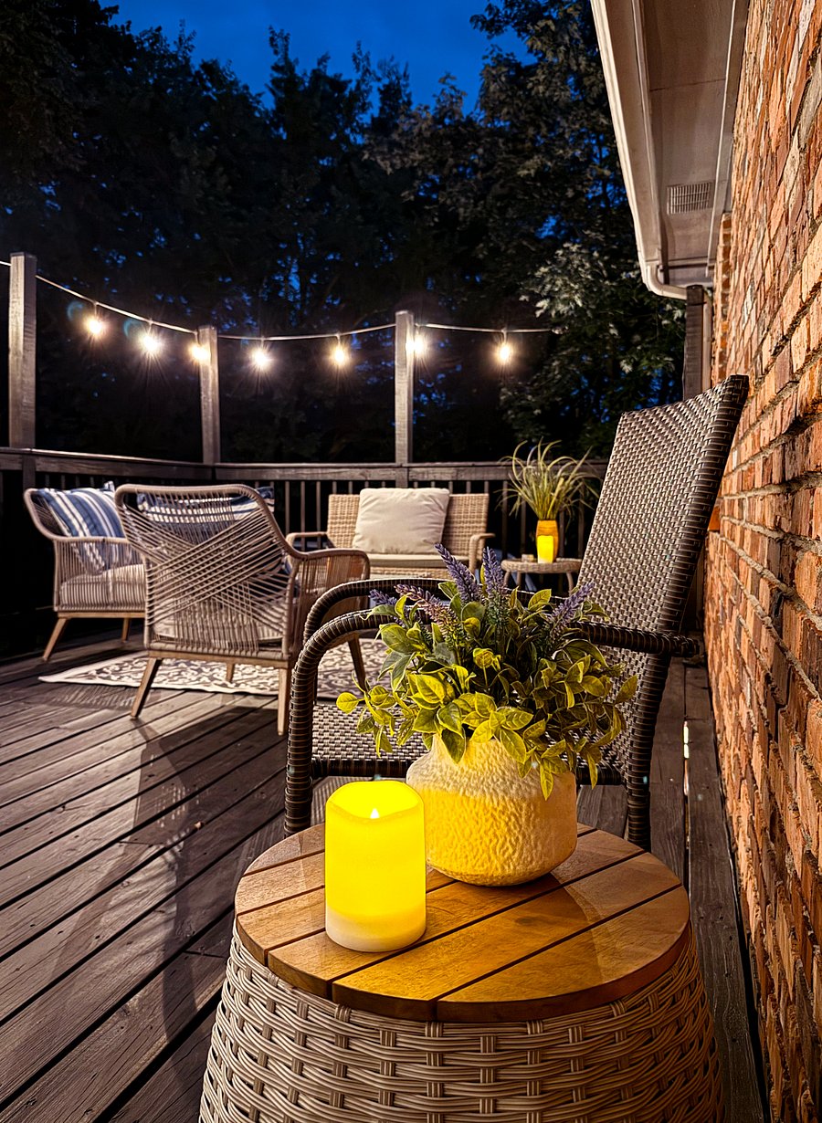 Back Deck Seating Area