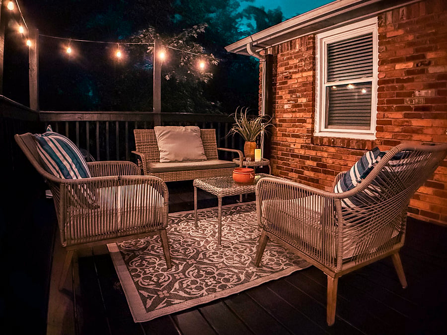 Back Deck Seating Area