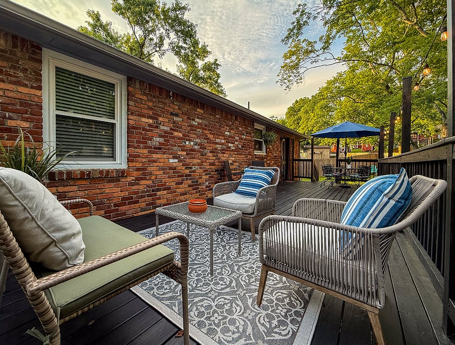 Back Deck Seating Area