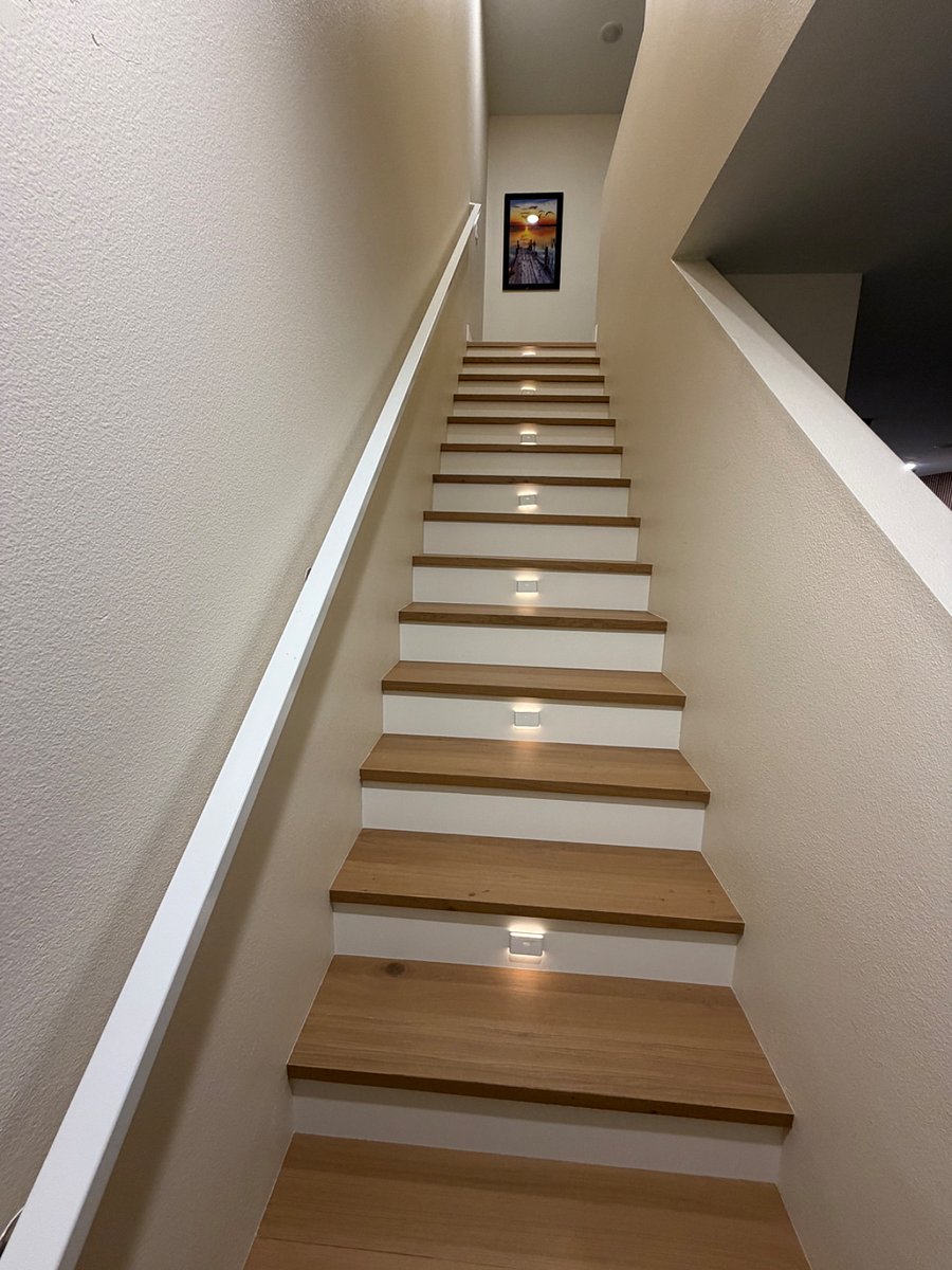 Motion-sense lighted stairs