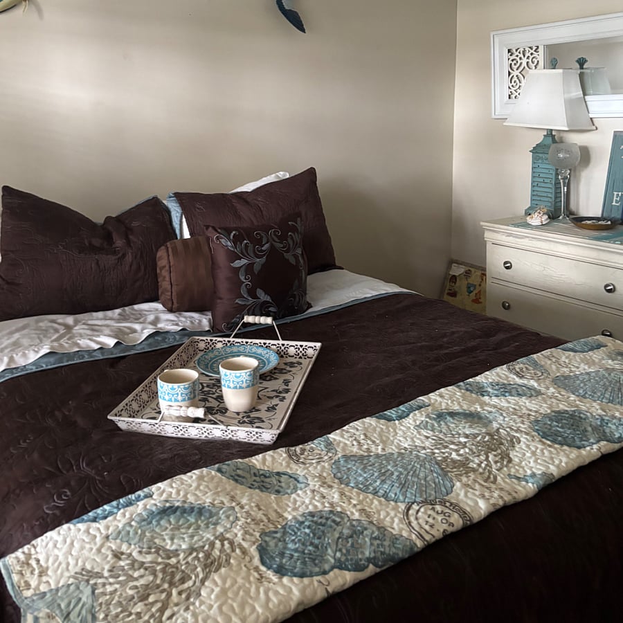 Full size bed.