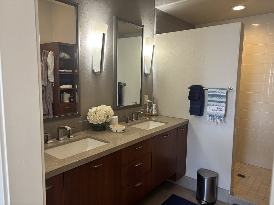 Master bath with walk-in shower