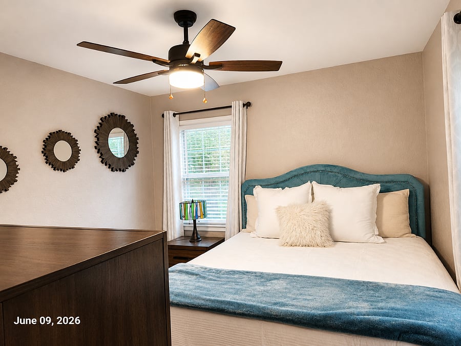 Sleep Soundly in the King Suite with adjustable bed