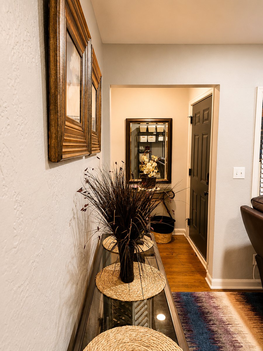 Welcoming Entry Hallway with Stylish Dcor
