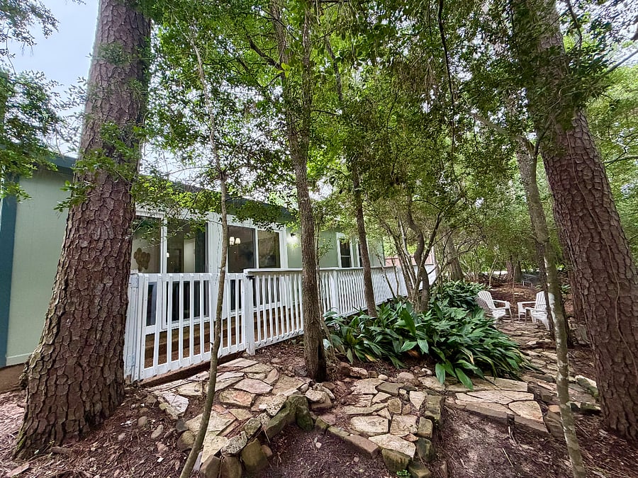Woodlands Retreat- serene landscaping