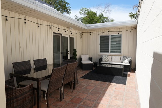 Private Gated Patio & Entrance