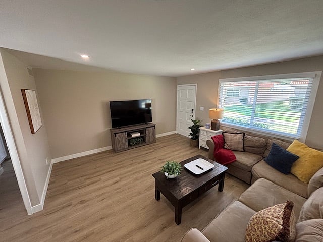 Living Room with 55" Smart TV