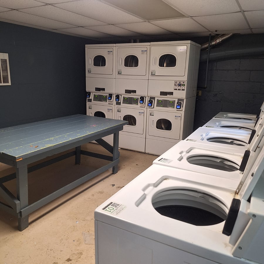 On-site App-paid laundry facility