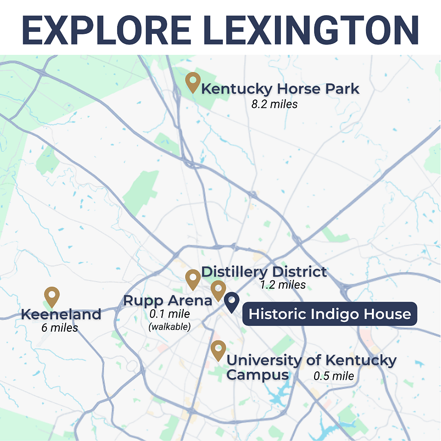 The best of Lexington is easy to get to.