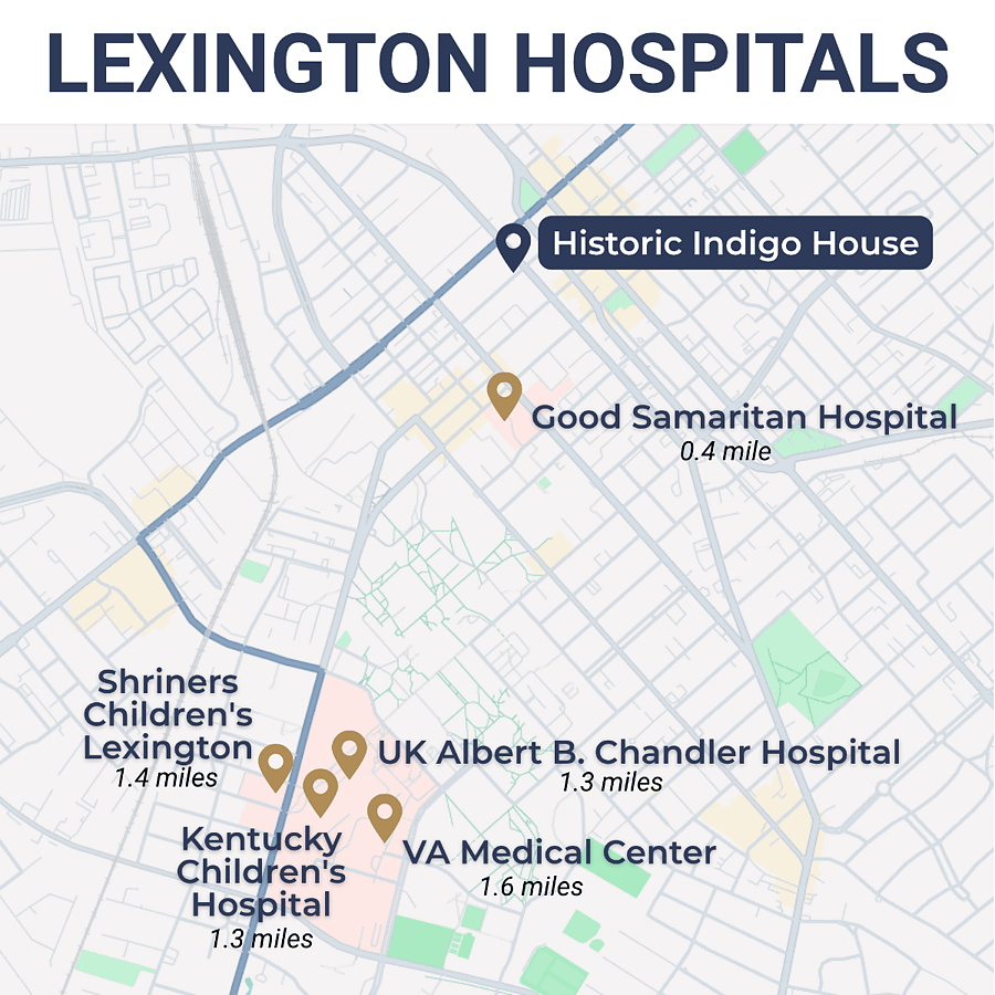 We are so close to all the downtown hospitals. Your commute will be a breeze.