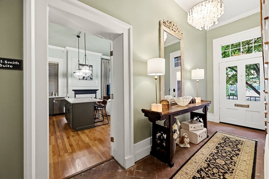 Our well-lit entryway will make you feel right at home.