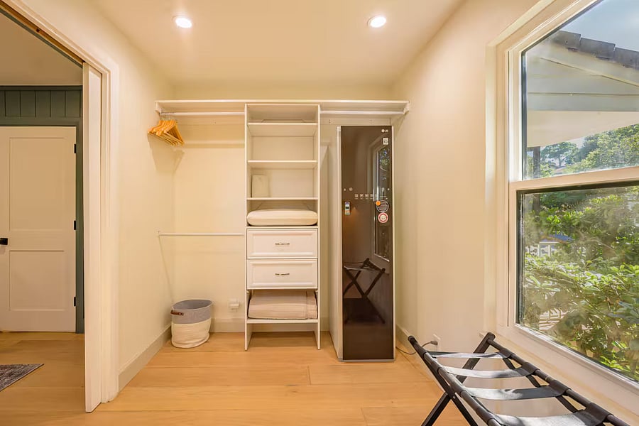 Master Bedroom Closet w/ dry cleaning machine