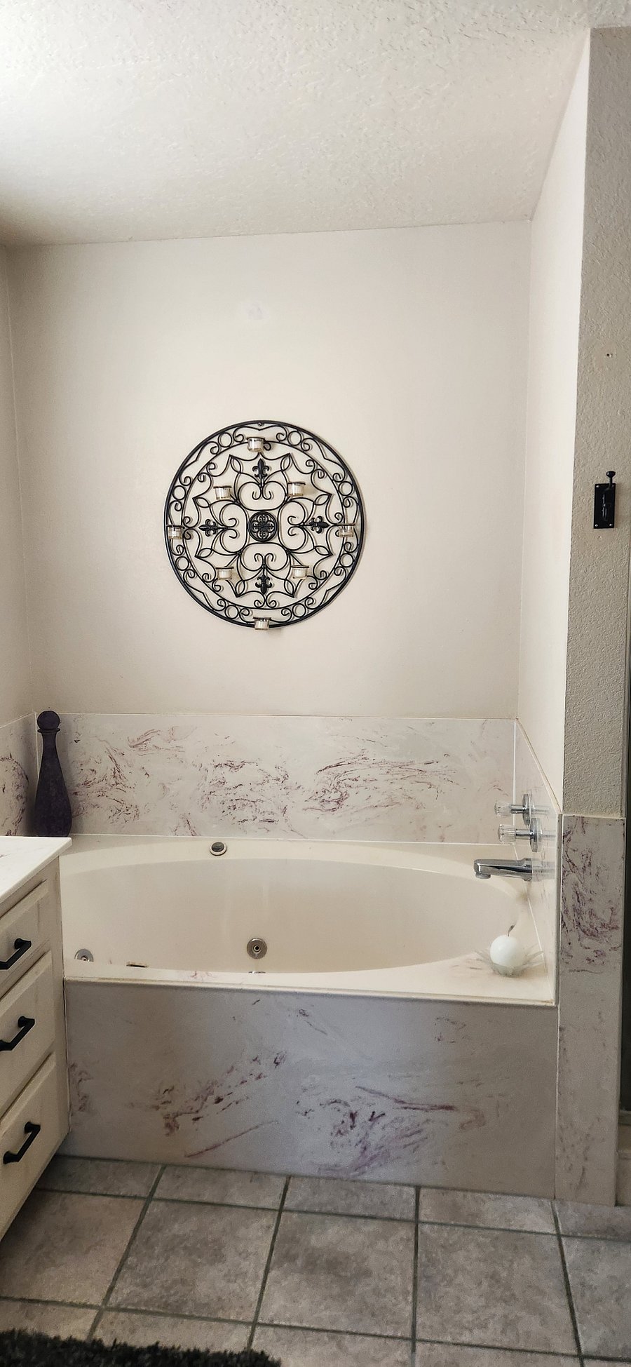 Master bathroom tub with jets
