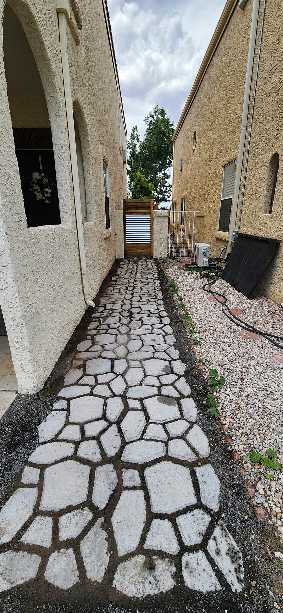 Walkway To Backyard 