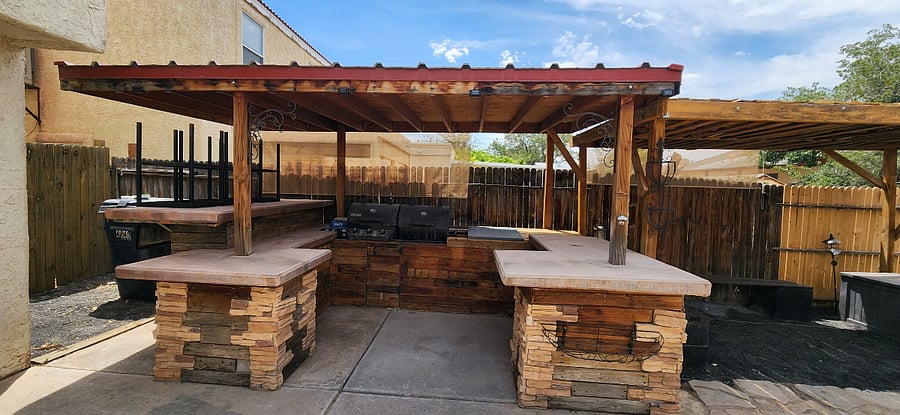 Backyard Grilling Area