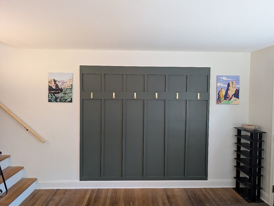 Living room accent wall