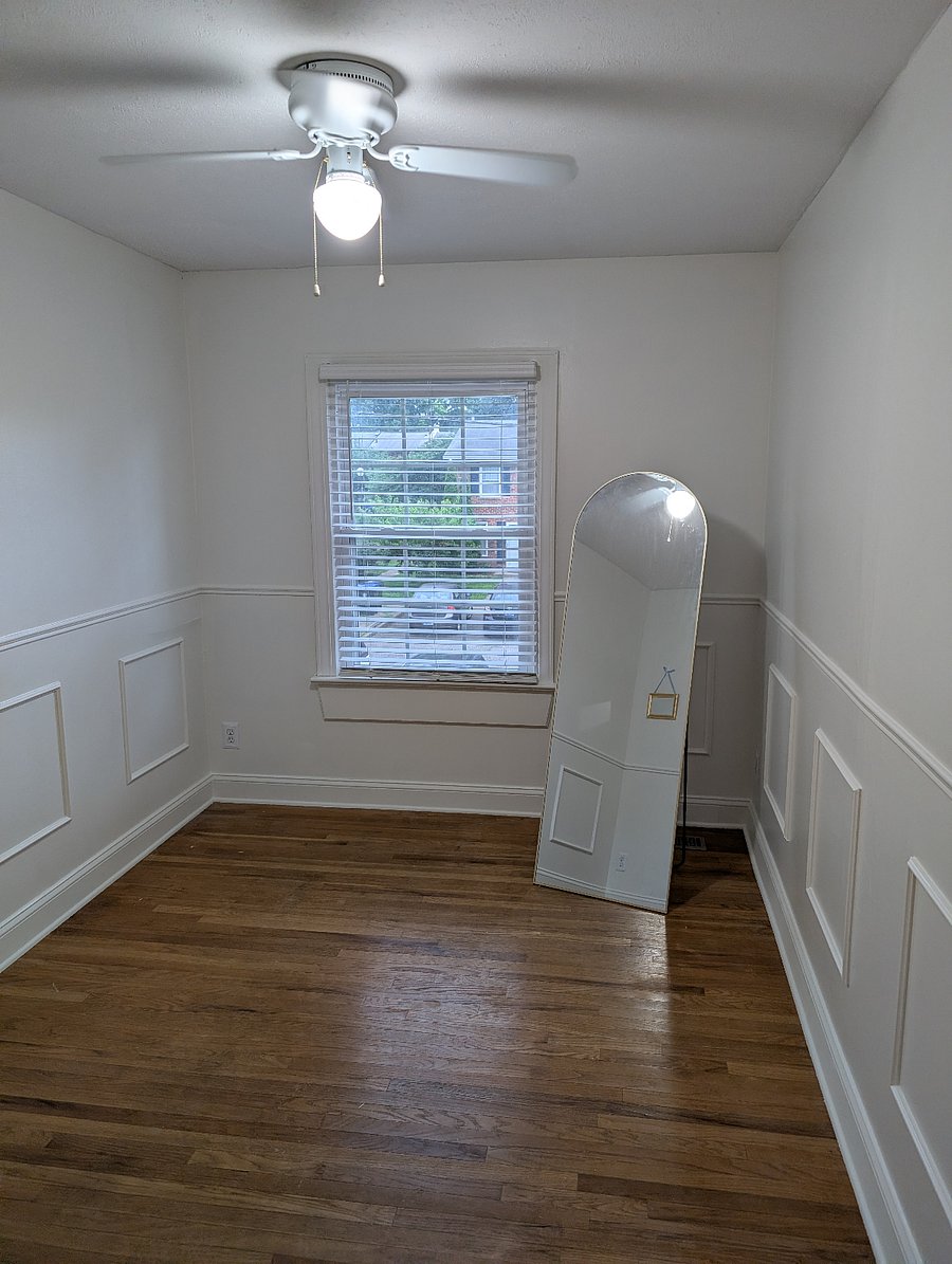 White Bedroom. Adding sofa bed and desk soon.