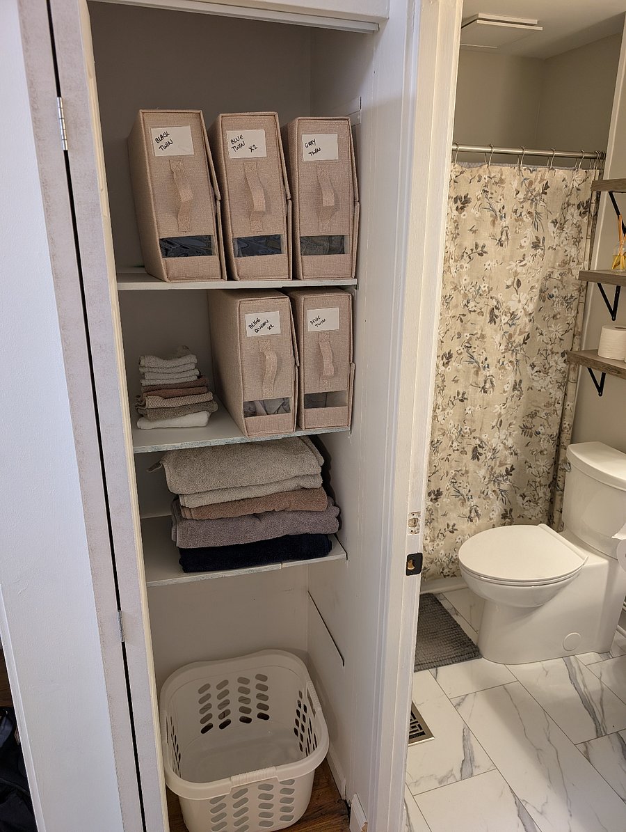 Upstairs Linen closet