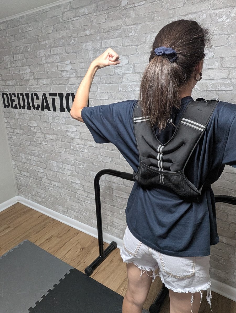 several weight vests included