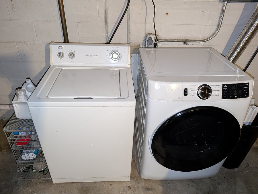 laundry and dryer
