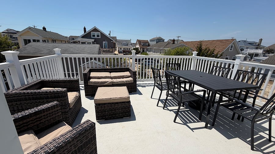 Private deck off of the family room
 