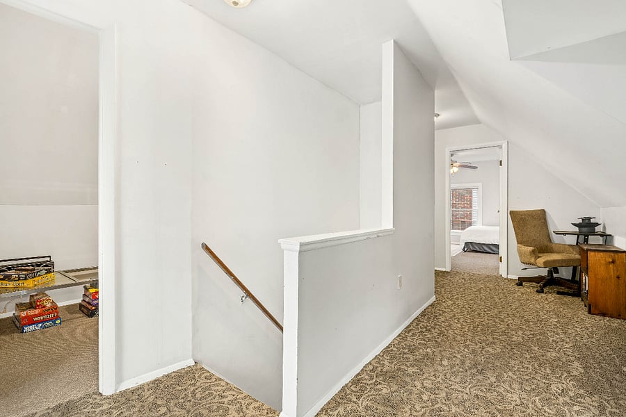 Upstairs, game room or office