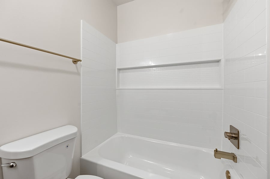 Actual remodeled bathroom