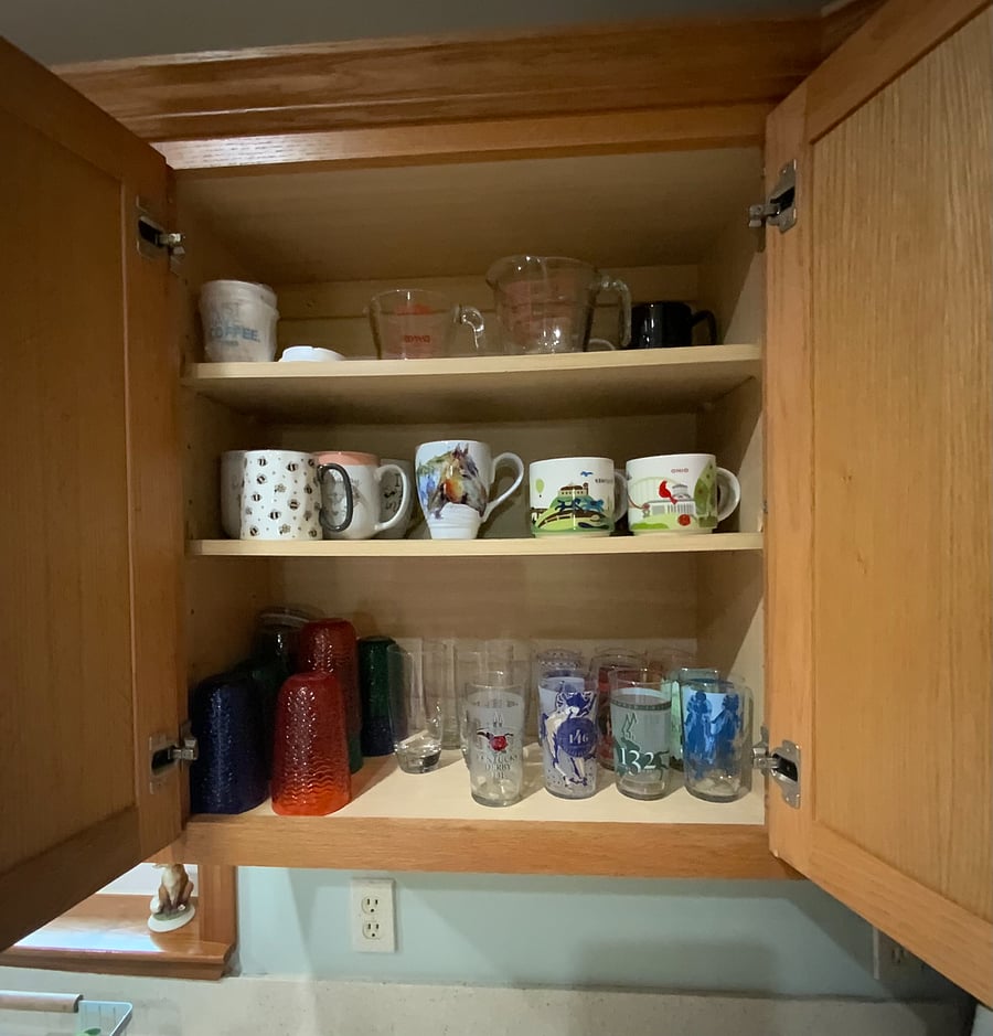 Kitchen- Stocked Cabinets