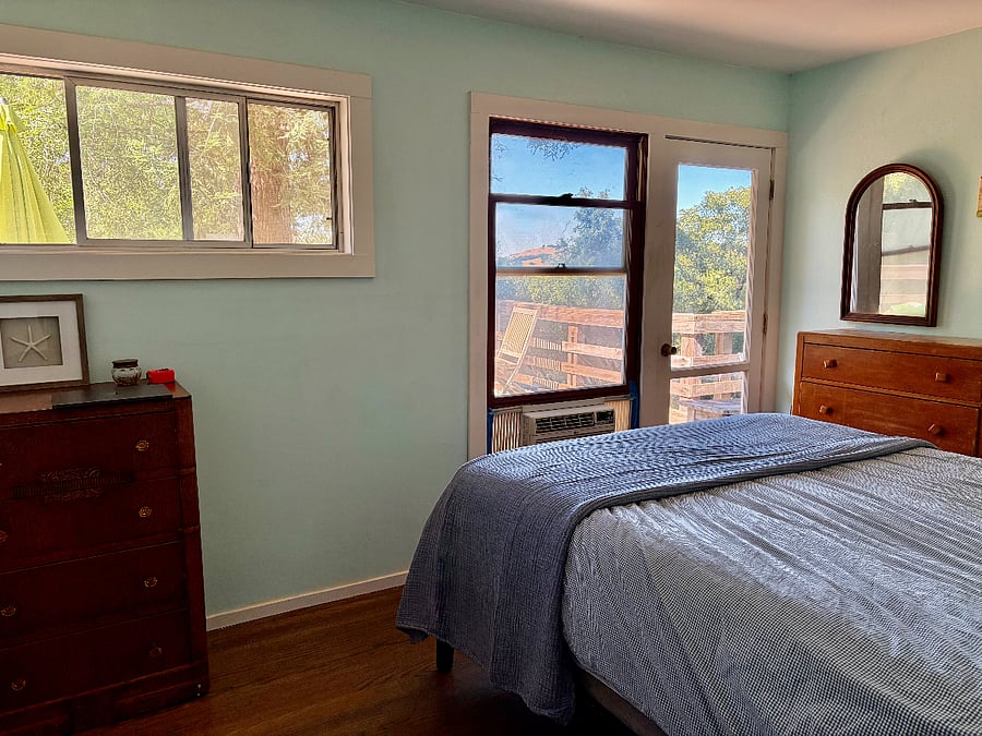 Bedroom also has access to the deck