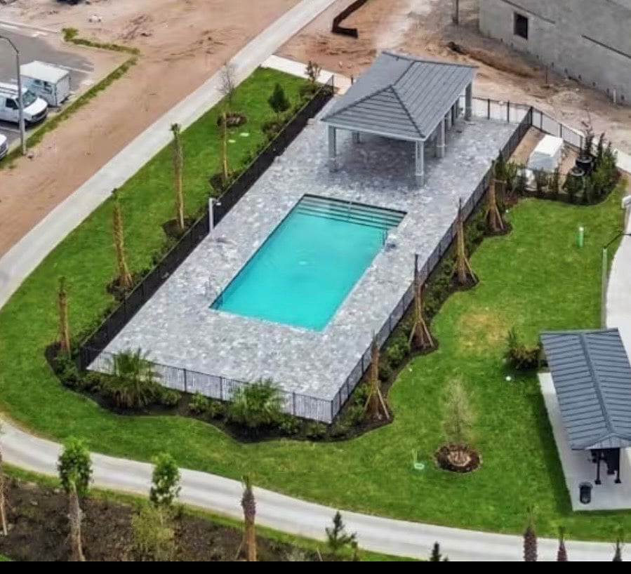 A satellite pool that is right outside the door to your rental.  