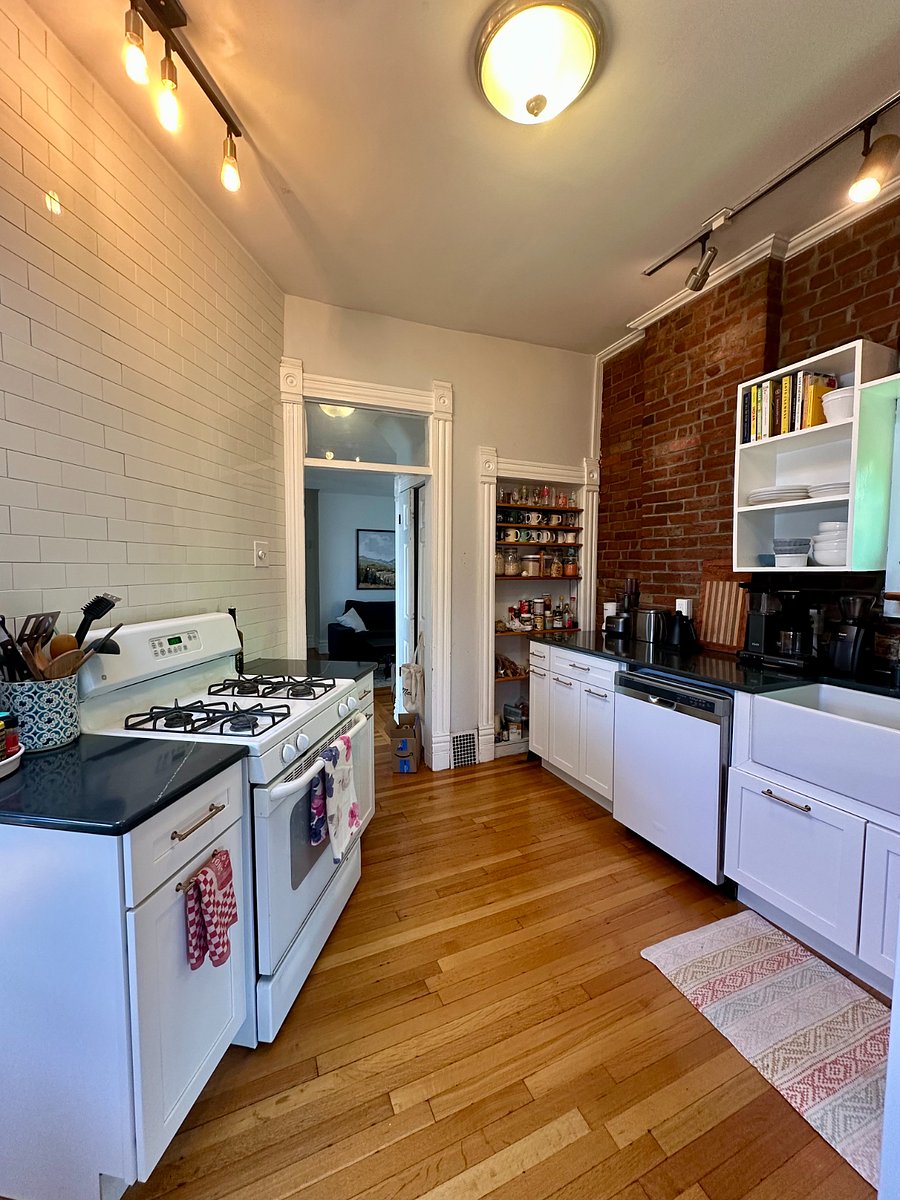 Kitchen view from the dining nook