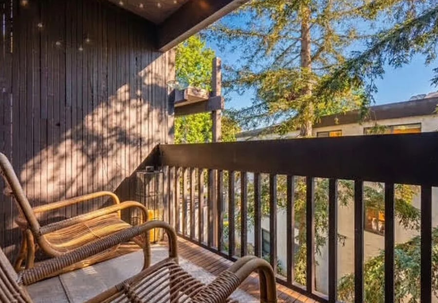 Top-floor balcony