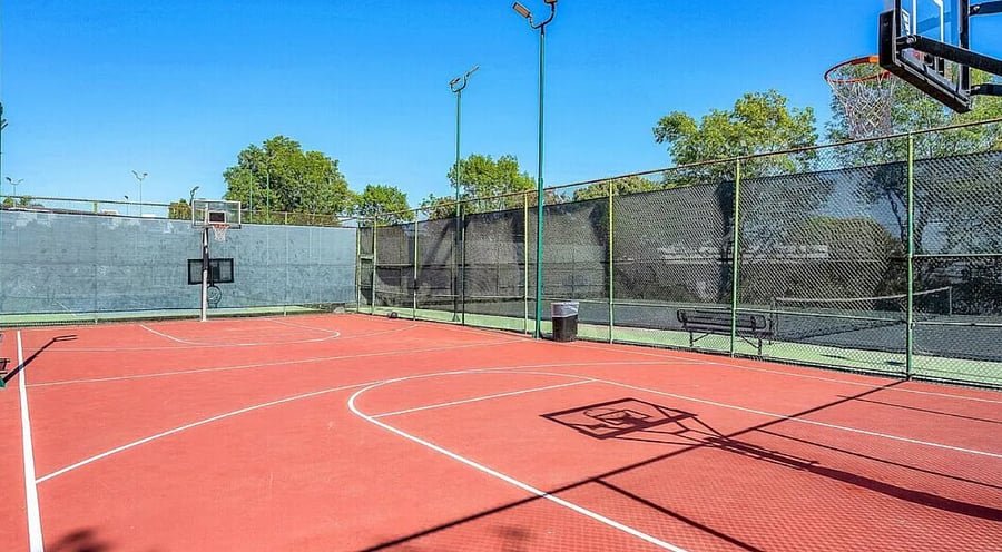 Basketball court on-site