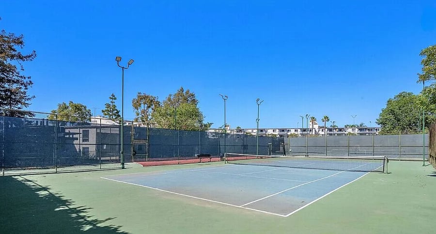 Tennis and pickleball courts on-site