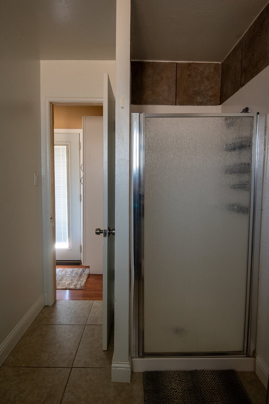 another photo of bathroom-standing shower