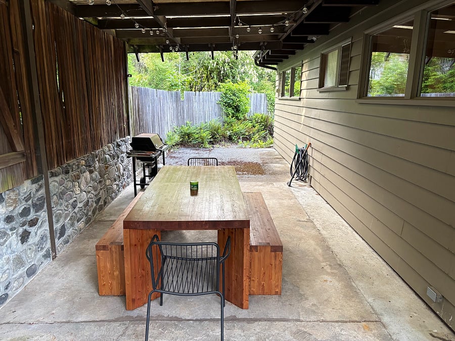 Outdoor Covered Patio (behind house)