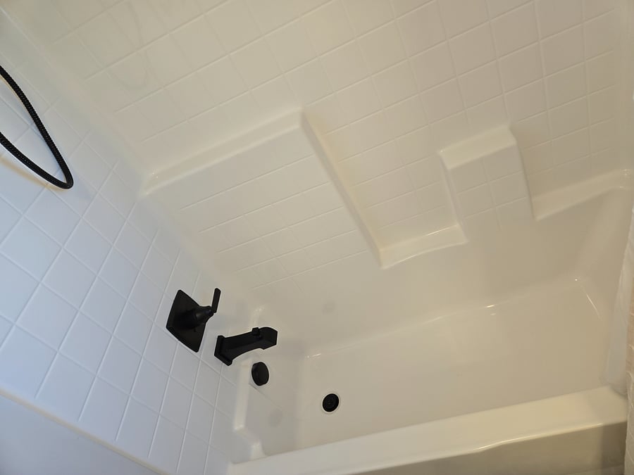 Private shower in private bathroom.