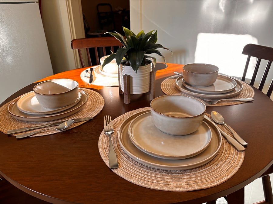 Gather around the table for home-cooked meals, take out from one of Tacoma's local favorites, or your morning coffee before a shift.