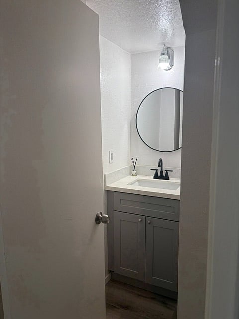 Half bathroom downstairs